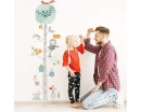 Height Growth Chart Wall Stickers, Color Forest Animal Tree Height  